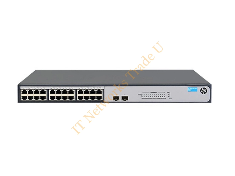 JH017-61001 HP 1420-24G-2SFP 24-Ports 10/100/1000Base-T Unmanaged Gigabit Ethernet Rack-Mountable Network Switch