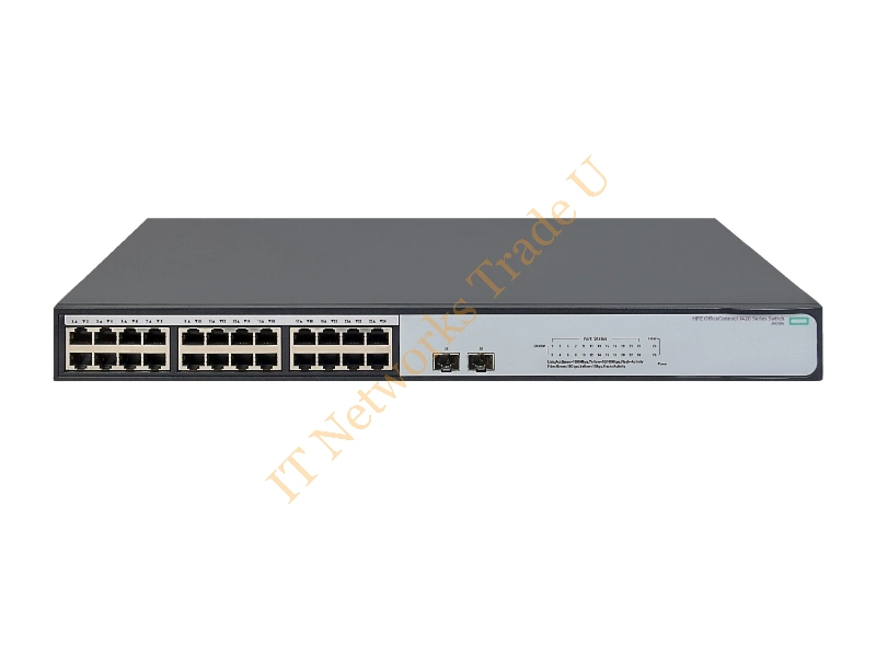 JH018A#ABA HP OfficeConnect 1420 24G 2SFP+ 24-Port 24 x 10/100/1000 + 2 x 1 Gigabit / 10 Gigabit SFP+ Gigabit Ethernet Unmanaged 1U Rack-Mountable Network Switch
