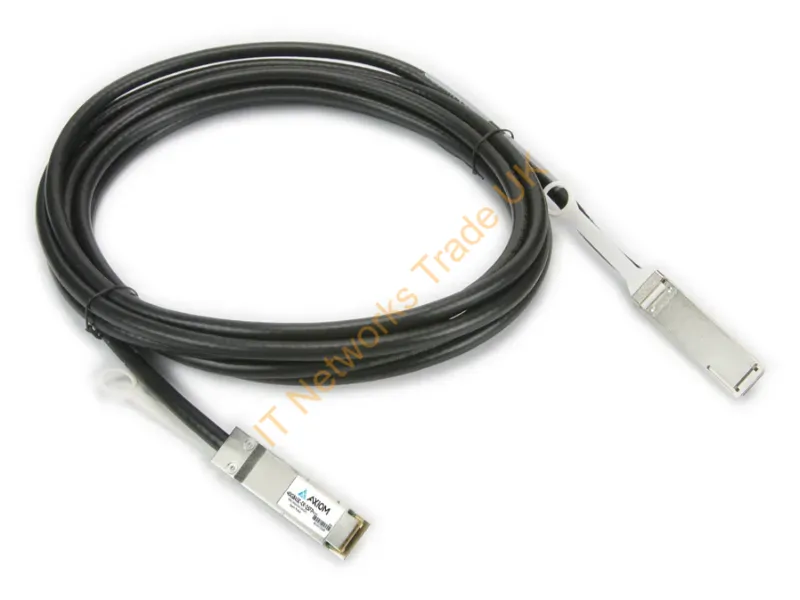 JH236A-AX - Axiom Jh236A-Ax Infiniband/Fibre Optic Cable 196.9" (5 M) Qsfp+ Black