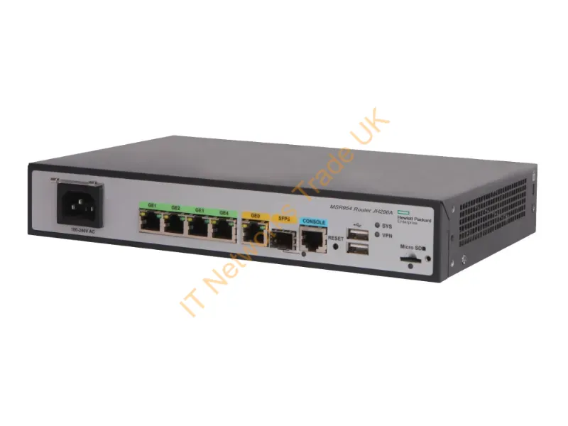 JH296A#ABA - Hpe Msr954 1Gbe Sfp 2Gbe-Wan 4Gbe-Lan Cwv7 Router