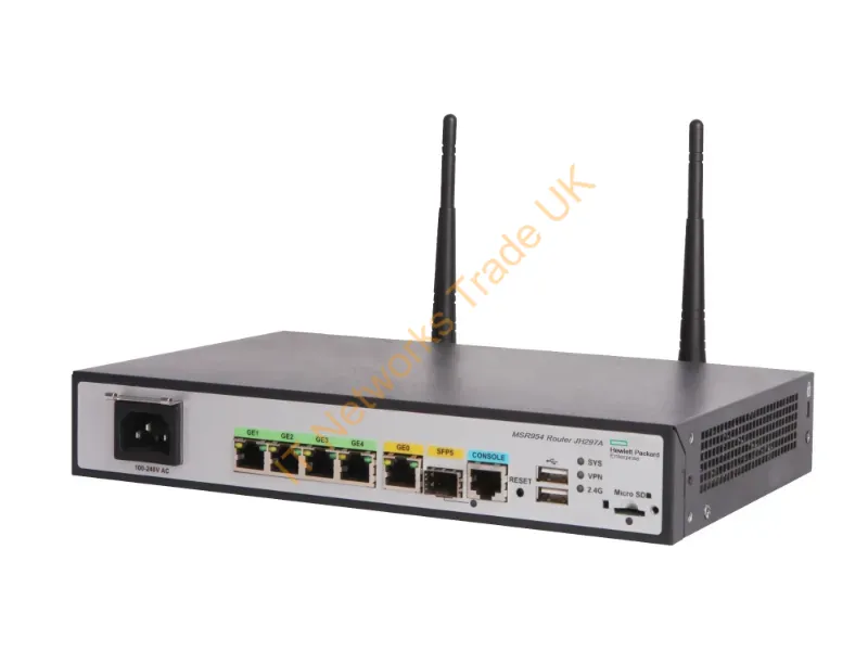 JH297A - Hpe Networking Msr954-W 1Gbe Sfp (Ww) 2Gbe-Wan 4Gbe-Lan Wireless 802.11N Cwv7 Router