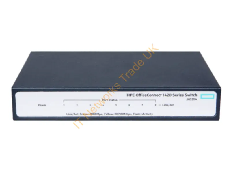 JH329A#ABA HP OfficeConnect 1420 Series 8-Port Gigabit Unmanaged Ethernet Network Switch