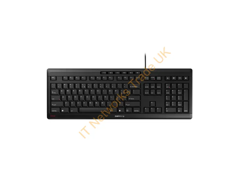 JK-8500EU-2 - Keyboard Cherry STREAM wired black (US) (JK-8500EU-2)