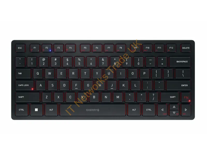 JK-9250US-2 - Cherry Jk-9250Us-2 Keyboard Universal Usb + Rf Wireless + Bluetooth Qwerty English Black, Red