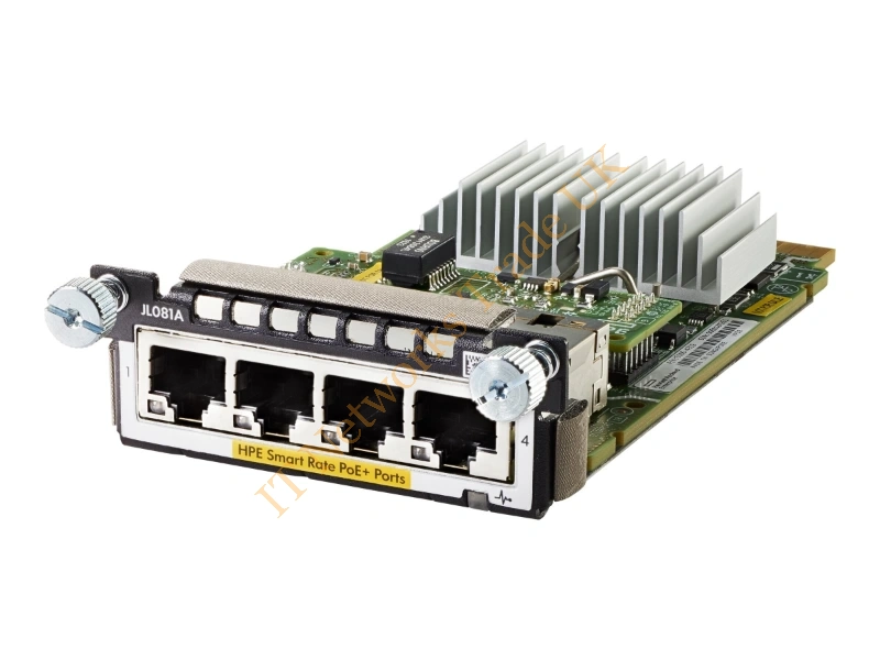 JL081A HP Aruba 3810M 2930M 4 Smart RTE PoE+ Module Networking Accessory