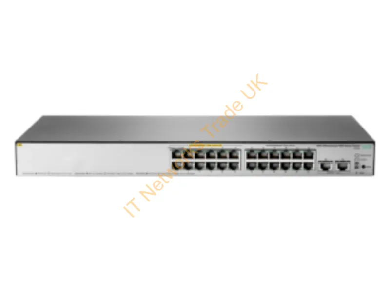 JL172A#ABA HP OfficeConnect 1850 24G 2XGT PoE+ 185W 24-Port 24 x 10GBase-T + 2 x 1000Base-T Rack-mountable Network Switch