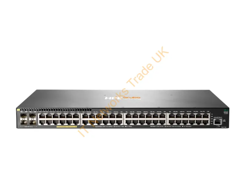 JL262A HP Aruba 2930F 48-Port 48 x 10/100/1000 + 4 x Gigabit SFP AC 1U Rackmountable Network Switch