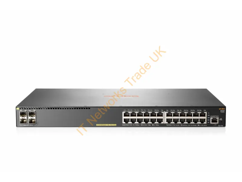 JL263A#B2B - Hpe Aruba Networking Aruba 2930F 24G Poe+ 4Sfp+ TAA Managed L3 Gigabit Ethernet (10/100/1000) Power Over Ethernet (Poe) 1U Gray