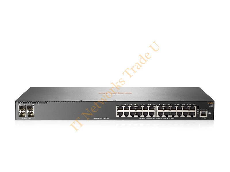 JL354A#ABA HP Aruba 2540 24G 4SFP+ 24-Port 24 X 10/100/1000 + 4 x SFP+ Layer 2 1U Rack-Mountable Network Switch
