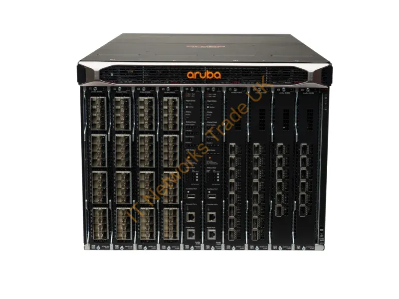 JL376A#ABB - HPE Aruba Networking 8400 1x Mgmt 3x PS 2x 8400X Fabric 1x 32p 10G 1x 8p 40G network switch module 10 Gigabit Ethernet, 40 Gigabit Ethernet