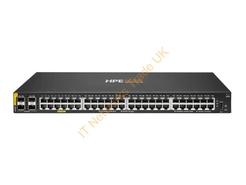 JL675A - Aruba 6100 48G Class4 PoE 4SFP+ 370W Switch