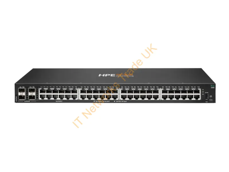JL676A - HPE Aruba 6100 48G 4SFP+ Switch - Switch - managed - 48 x 10/100/1000 + 4 x 1 Gigabit / 10 Gigabit SFP+