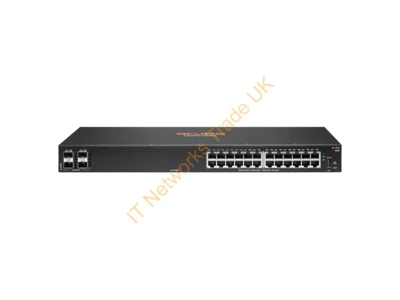 JL678A#ACC - Hpe Aruba Networking Aruba 6100 24G 4Sfp+ Managed L3 Gigabit Ethernet (10/100/1000) 1U Black