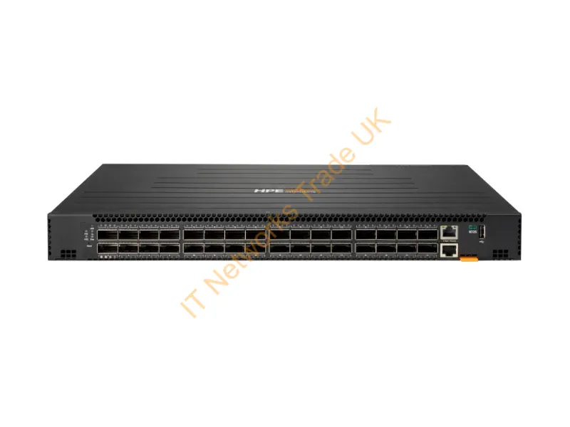 JL860A - Hpe Aruba Networking Cx 8325-32C 32-Port 100G Qsfp+/Qsfp28 Back-To-Front 6 Fans And 2 Dc Bundle