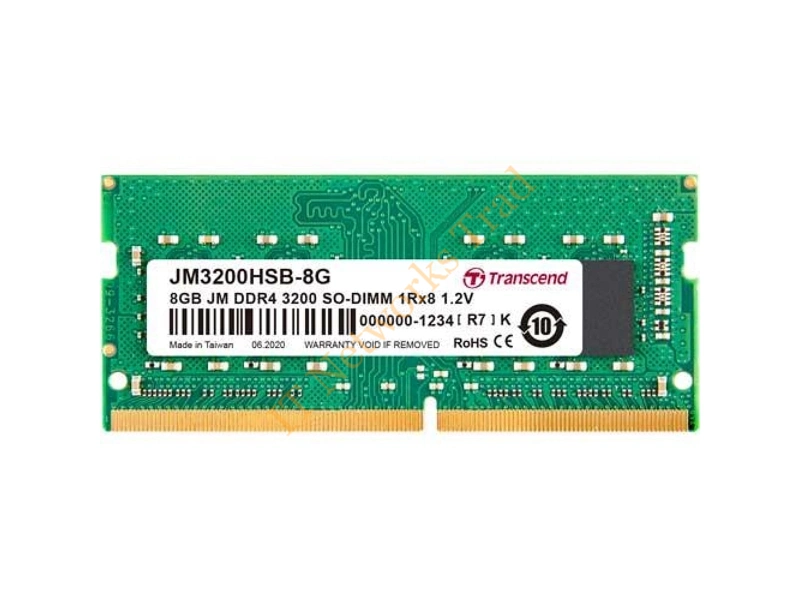 JM1600KSH-8GK Transcend 8GB DDR3-1600MHz PC3-12800 non-ECC Unbuffered CL11 204-Pin SoDimm Dual Rank Memory Module Laptop Memory