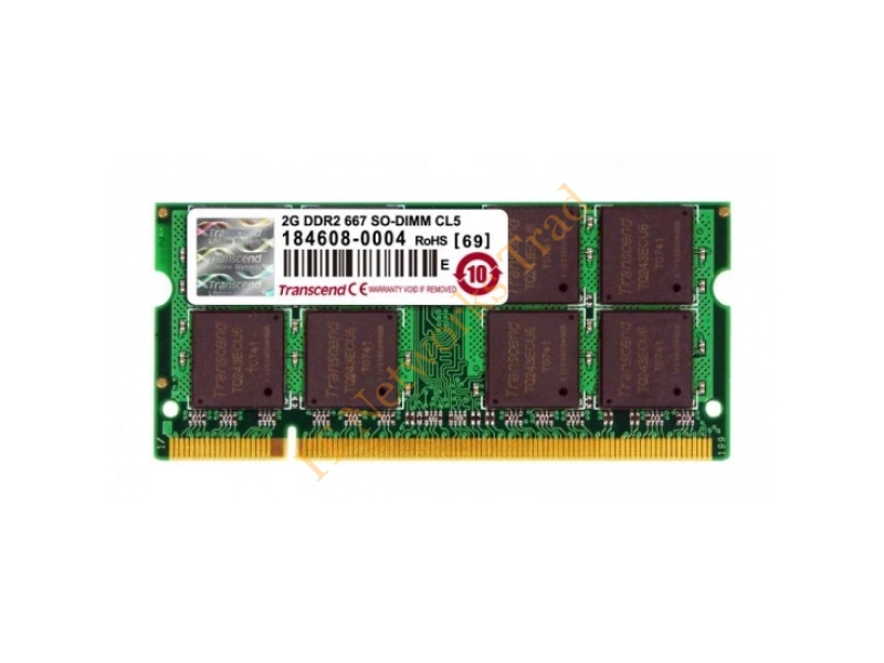JM1600KSN-2G Transcend JetRam 2GB DDR3-1600MHz PC3-12800 non-ECC Unbuffered CL11 204-Pin SoDimm Single Rank Memory Module Laptop Memory