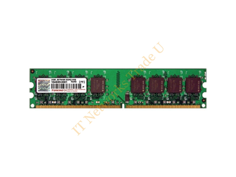JM1GDDR2-6K Transcend 1GB Kit (2 X 512MB) DDR2-667MHz PC2-5300 ECC Unbuffered CL5 240-Pin DIMM Single Rank Memory Server Memory