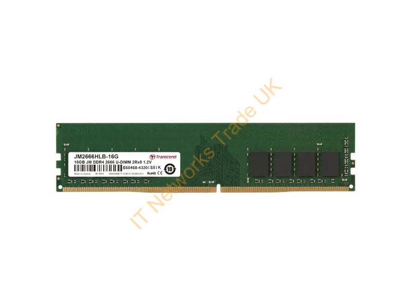 JM2666HLB-16G - Transcend Jetram Jm2666Hlb-16G Memory Module 16 Gb 2 X 8 Gb Ddr4 2666 Mhz