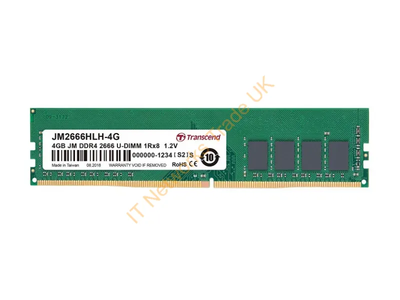 JM2666HLH-4G - Transcend Jm2666Hlh-4G Memory Module 4 Gb 1 X 4 Gb Ddr4