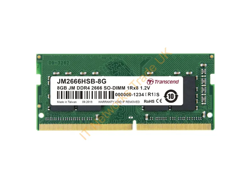 JM2666HSB-8G - Transcend Jm2666Hsb-8G Memory Module 8 Gb 1 X 8 Gb Ddr4 2666 Mhz