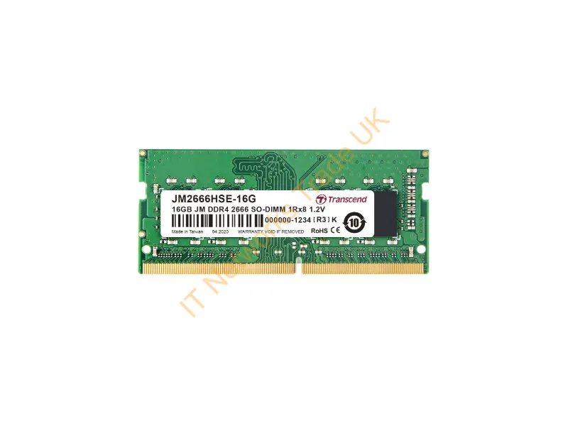 JM2666HSE-16G - Transcend Jetram Jm2666Hse-16G Memory Module 16 Gb 1 X 8 Gb Ddr4