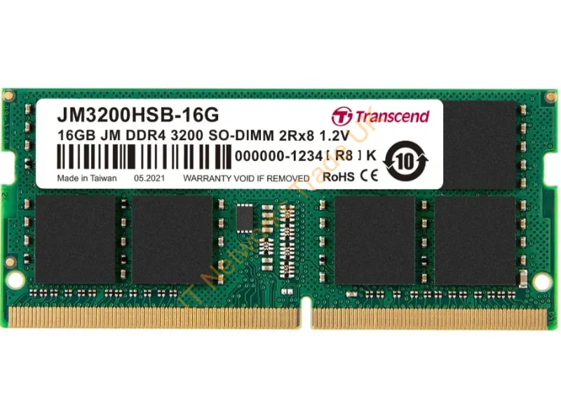 JM3200HSB-16G - Transcend Jetram Jm3200Hsb-16G Memory Module 16 Gb Ddr4