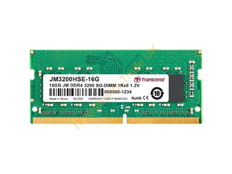 JM3200HSE-16G - Transcend Jetram Jm3200Hse-16G Memory Module 16 Gb 1 X 16 Gb Ddr4 3200 Mhz