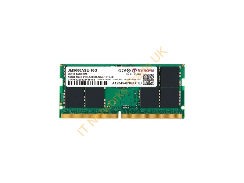 JM5600ASE-16G - Transcend Jetram Jm5600Ase-16G Memory Module 16 Gb 1 X 16 Gb Ddr5 5600 Mhz