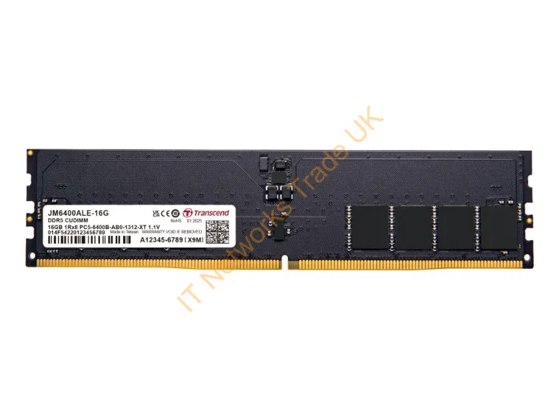 JM6400ALE-16G - Transcend Jetram Jm6400Ale-16G Memory Module 16 Gb 1 X 16 Gb Ddr5