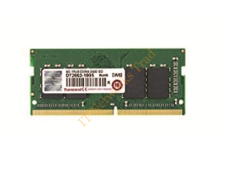 JM667QSJ-1G Transcend 1GB DDR2-667MHz PC2-5300 non-ECC Unbuffered CL5 200-Pin SoDimm Single Rank Memory Module Laptop Memory