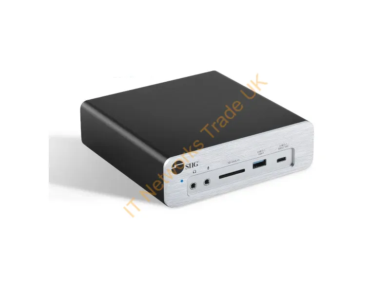 JU-DK0K11-S1 - Siig Ju-Dk0K11-S1 Notebook Dock/Port Replicator Wired Thunderbolt 3 Black, Gray