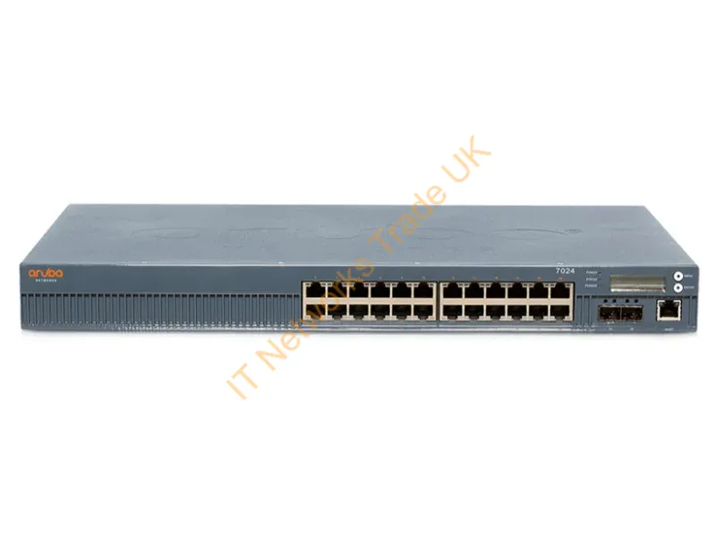 JW685A HP Aruba 7024 24 x Network (RJ-45) PoE Ports Rack-Mountable Wireless LAN Controller