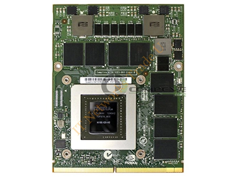 K4100M nVidia Quadro 4GB GDDR5 256-Bit MXM Mobile Video Graphics Card