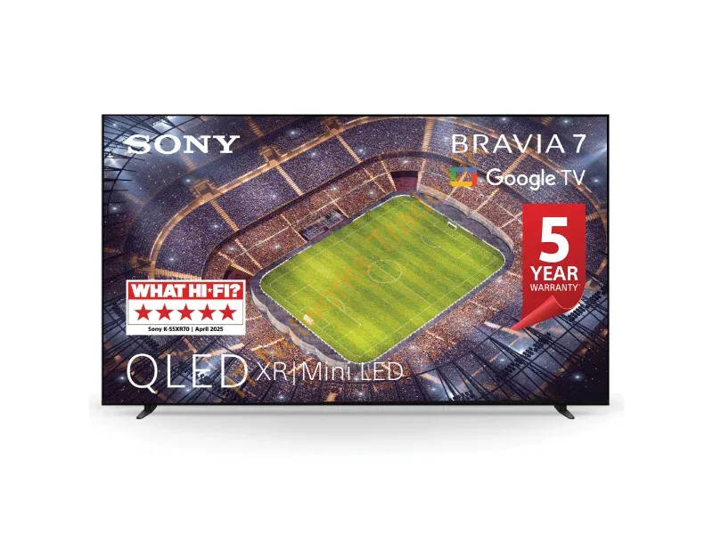 K55XR70PU - Sony BRAVIA 7 QLED (XR l Mini LED) 55 Inch 4K HDR Google Smart TV (2024) | Gaming Features for PlayStation 5, IMAX Enhanced, Dolby Vision Atmos, Chromecast, AirPlay, 120Hz