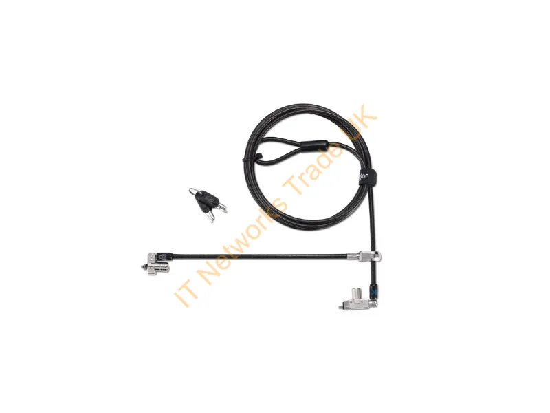 K60508WW - Kensington Slim N17 2.0 Keyed Dual Head Laptop Lock For Wedge-Shaped Slots
