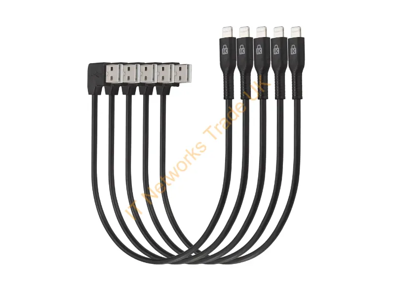 K67864WWA - Kensington Charge & Sync Cable, Universal Tablet, Usb To Lightning ? 5 Pack
