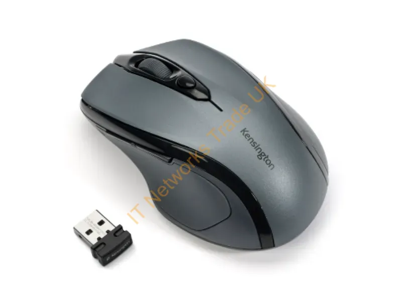 K72423AMA Kensington K72423AM Pro Fit Mid-Size Wireless 2.4GHz Optical Mouse w/ 1750 DPI (Graphite Grey)