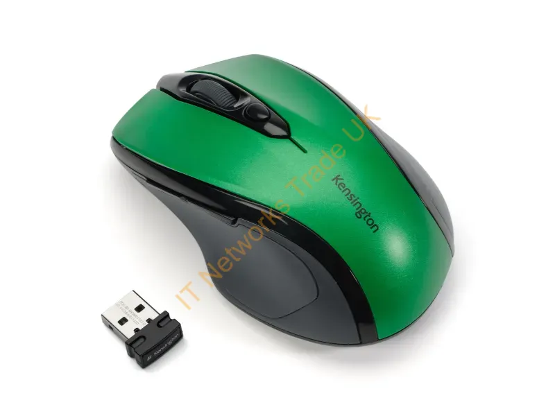 K72424AMA Kensington K72424AM Pro Fit Mid-Size Wireless 2.4GHz Optical Mouse w/ 1750 DPI (Emerald Green)