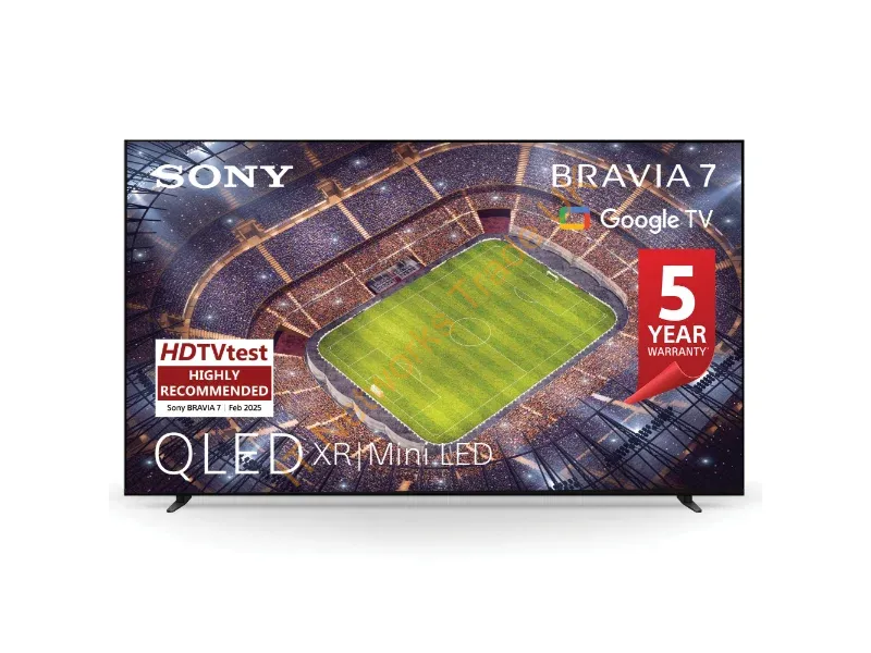 K75XR70PU - Sony BRAVIA 7 QLED (XR l Mini LED) 75 Inch 4K HDR Google Smart TV (2024) | Gaming Features for PlayStation 5, IMAX Enhanced, Dolby Vision Atmos, Chromecast, AirPlay, 120Hz