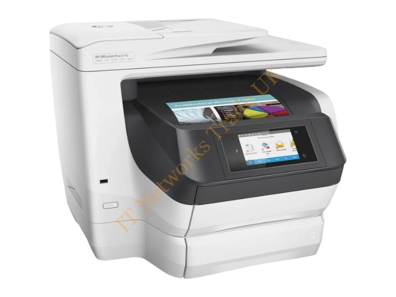 K7S42A HP Officejet Pro 8740 Inkjet Multifunction Printer Color Plain Paper Print Desktop