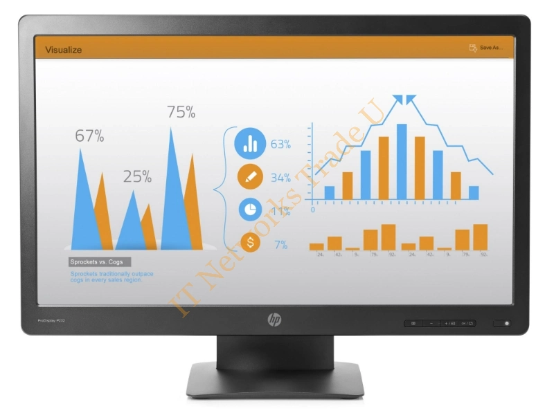 K7X31AT#ABB - HP ProDisplay P232 23" Full HD LED Black computer monitor