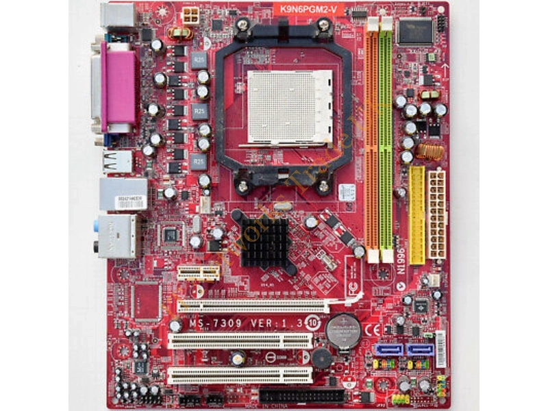 K9N6PGM2-V2 MSI AMD Phenom II NVIDIA nForce 630a & GeForce 7025 DDR2 SATA2 PCI-E x16 Socket Socket AM2+ micro-ATX- Motherboard