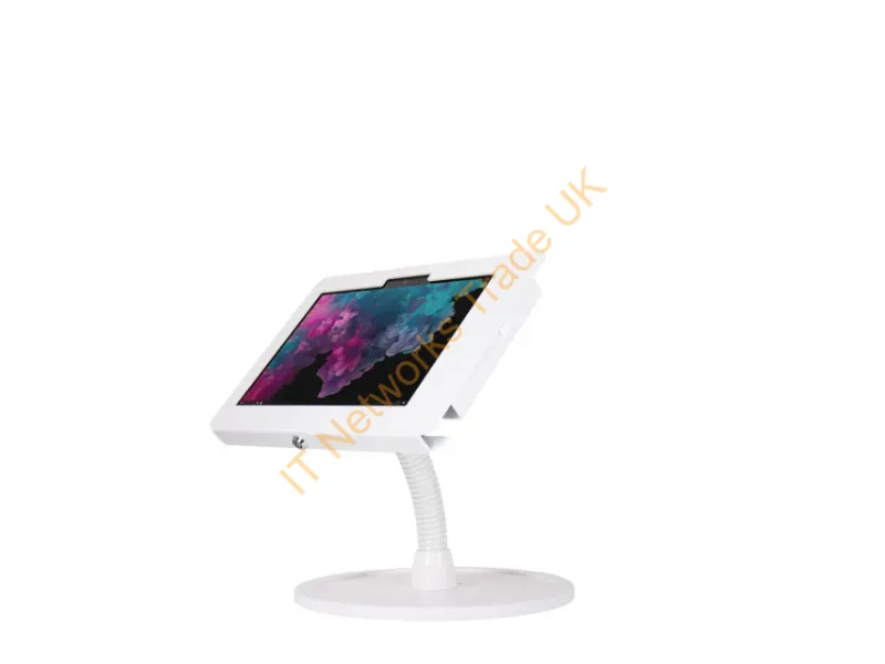 KAM505W - The Joy Factory Elevate Ii Flex Countertop - Kiosk Surface Go2 Secure Lock White Tablet Security Enclosure