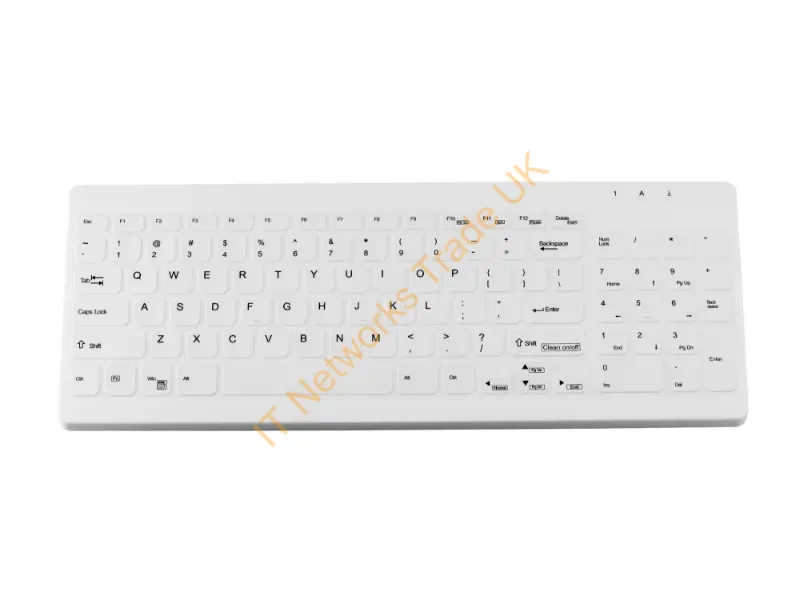 KBA-CK96-WNUG-US - Tg3 Electronics Kba-Ck96-Wnug-Us Keyboard Medical Usb Qwerty English White