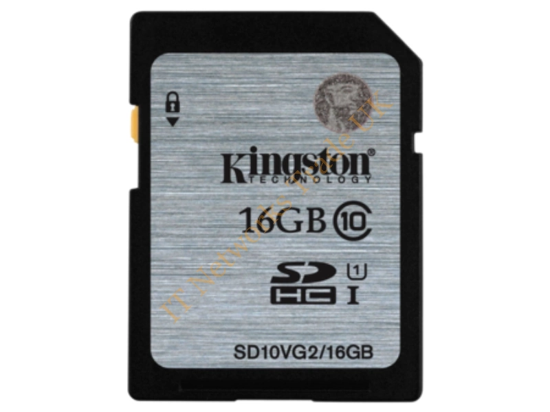 KC-C1916-2V Kingston 16GB Class 10 SDHC Flash Memory Card