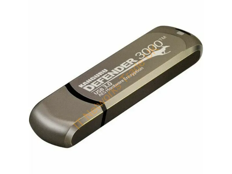 KDF3000-256G - Istorage Kanguru Defender 3000 Usb Flash Drive 256 Gb Usb Type-C 3.2 Gen 1 (3.1 Gen 1) Gray