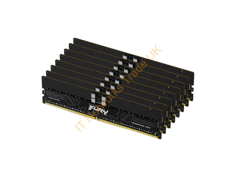 KF556R28RBEK8-128 - Kingston Technology Fury Renegade Pro Memory Module 128 Gb 8 X 16 Gb Ddr5 5600 Mt/S 288-Pin Dimm Ecc