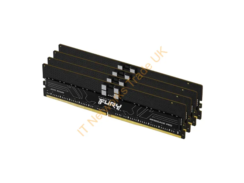 KF564R32RBE2K4-128 - Kingston Technology Fury Renegade Pro Memory Module 128 Gb 4 X 32 Gb Ddr5 6400 Mt/S 288-Pin Dimm Ecc
