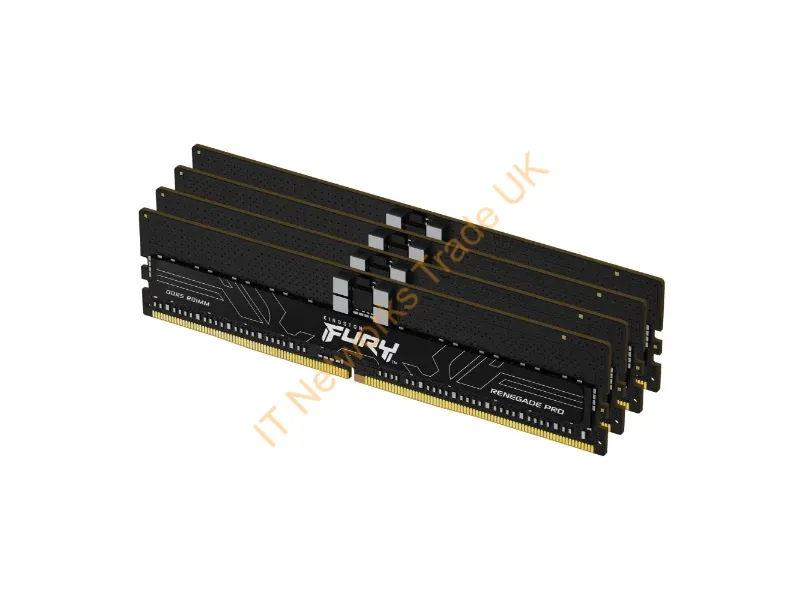KF564R32RBK4-128 - Kingston Technology Fury Renegade Pro Memory Module 128 Gb 4 X 32 Gb Ddr5 6400 Mt/S 288-Pin Dimm Ecc