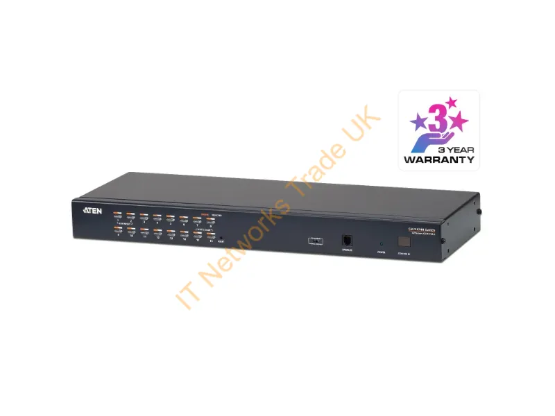 KH1516A - Aten KH1516A Black Network KVM Switch